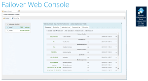 نمای کنسول سرور Failover مدیریت مایلستون