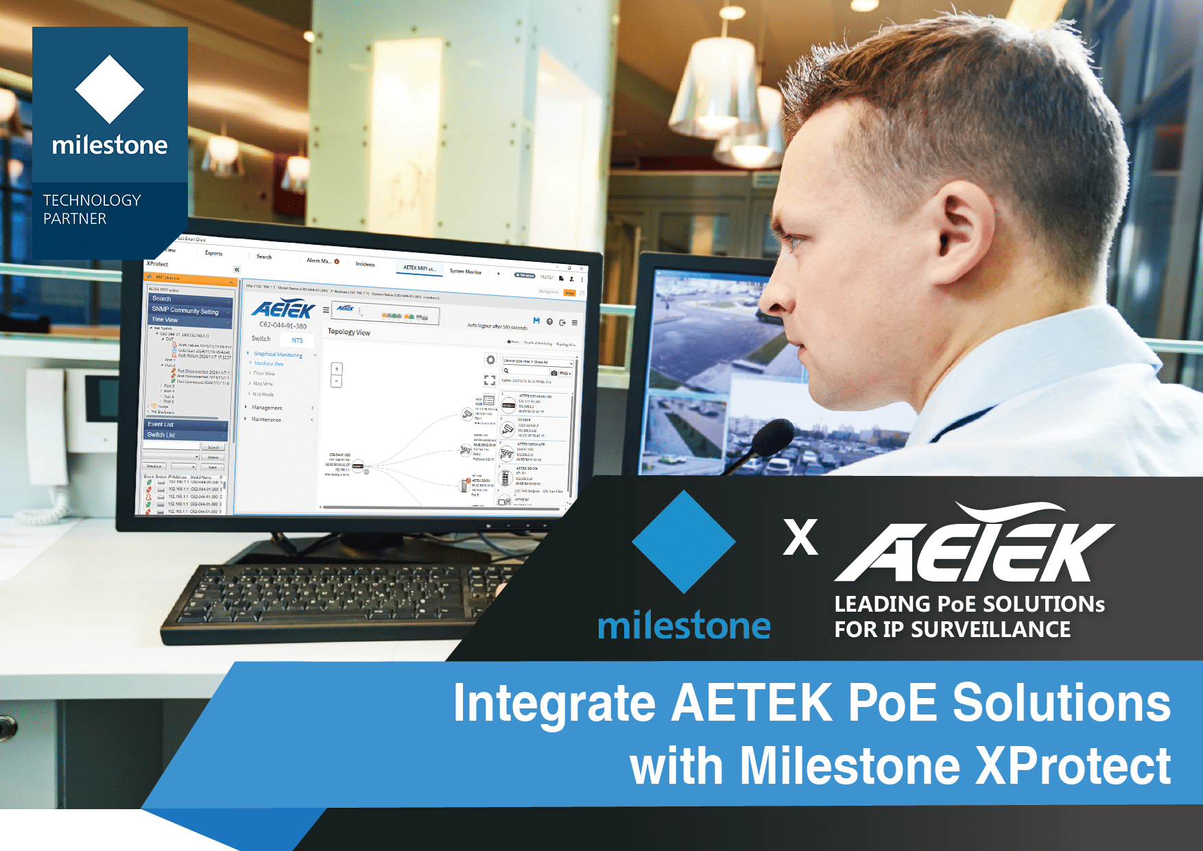 Aetek Milestone VMS integration