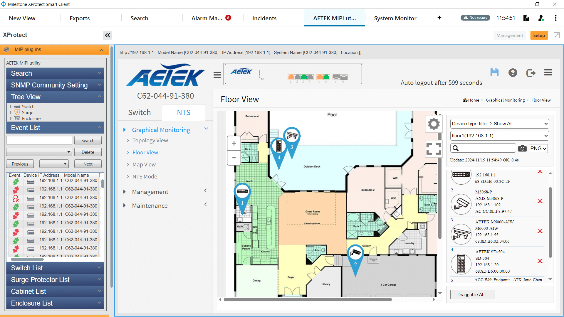 Aetek-layout plan